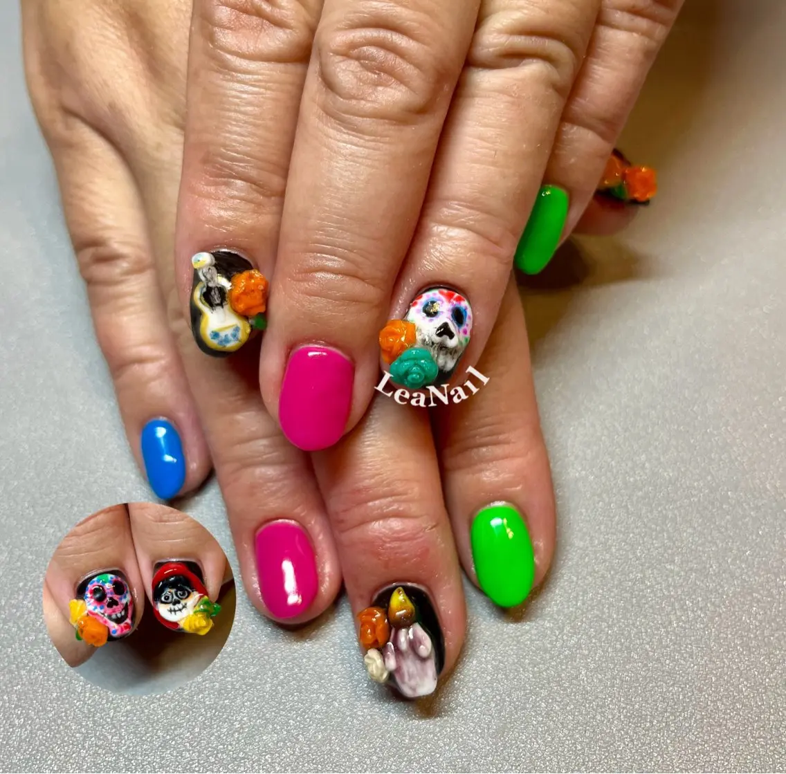 ネイル ハロウィン 持ち込み Lea Nailのネイルデザイン