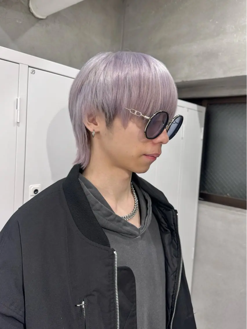 ショート メンズ カット ヘアカラー トリートメント Manami🖤 レイヤー×ハイトーンのヘアスタイル