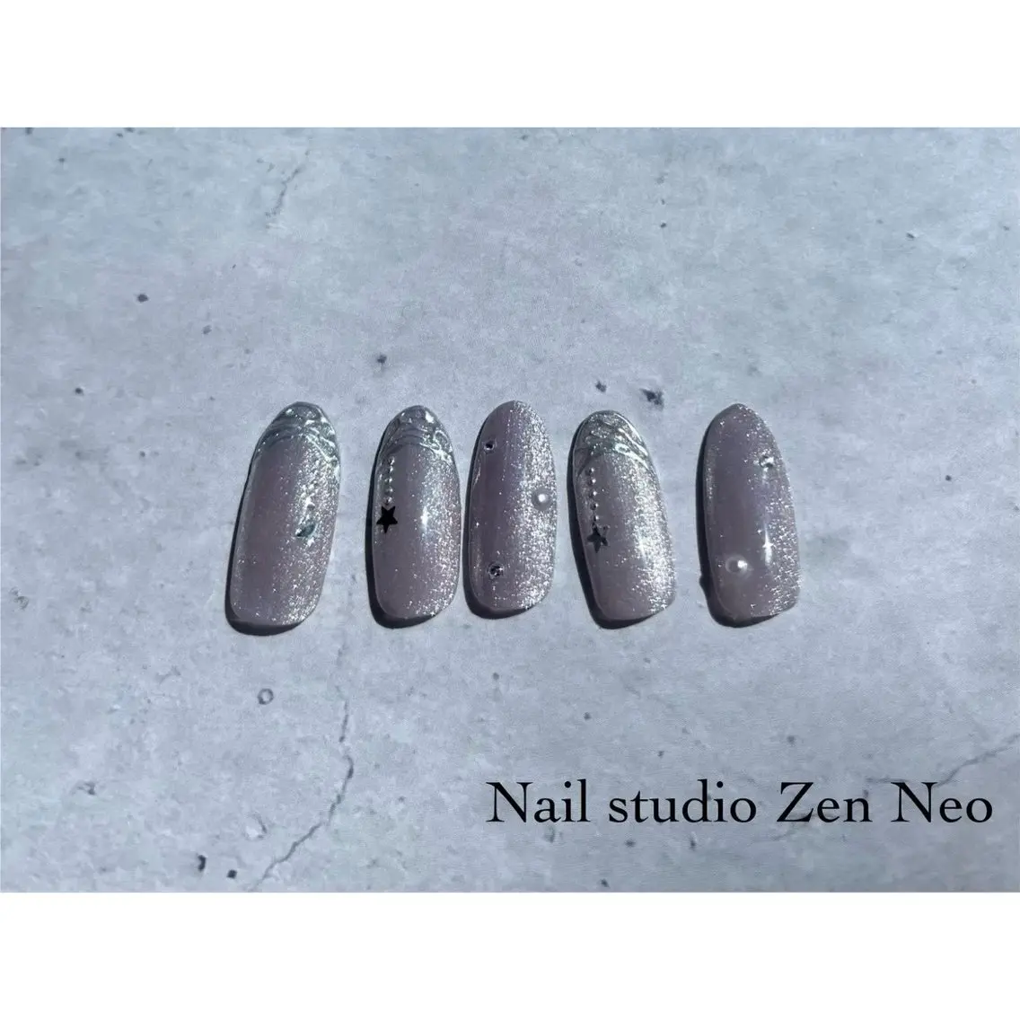 ネイル マグネットネイル オフィスネイル ハンドネイル Zen Neo / SEINA🎀のネイルデザイン