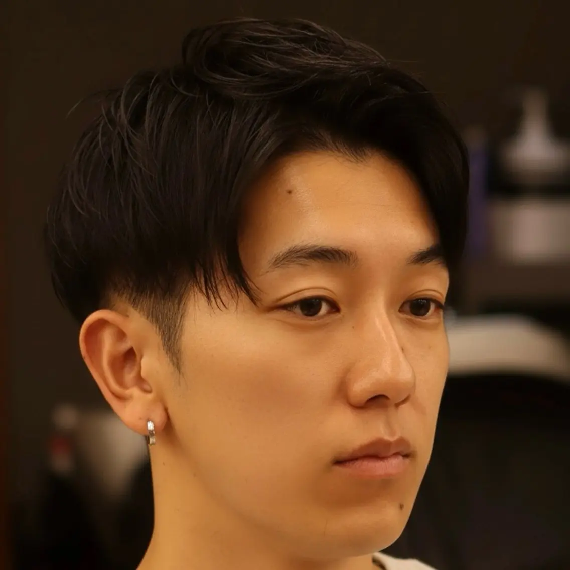 ショート メンズ アップバング ショートヘア カット メンズカット✂️ スキンフェード伊藤陸のヘアスタイル