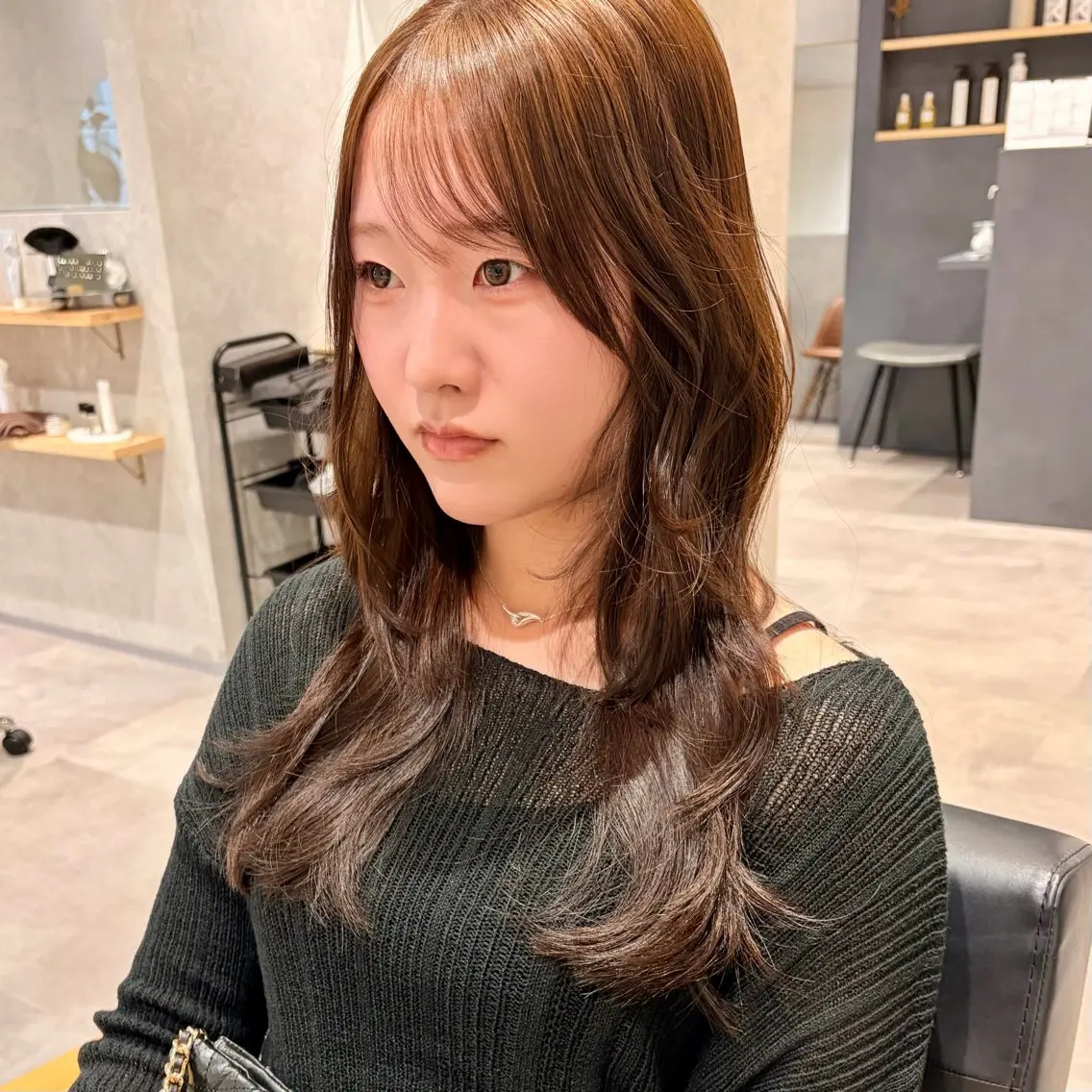ロング カラー カット ヘアカラー トリートメント 大人可愛い×顔周り♡ cocoroのヘアスタイル