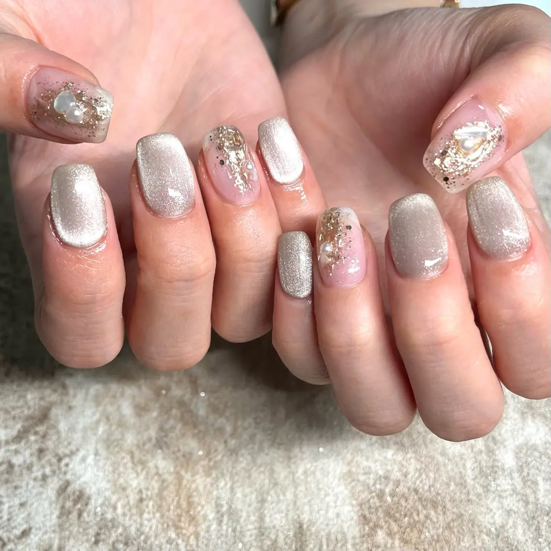 ネイル ハンドネイル joie ange rinna上本町のネイルデザイン