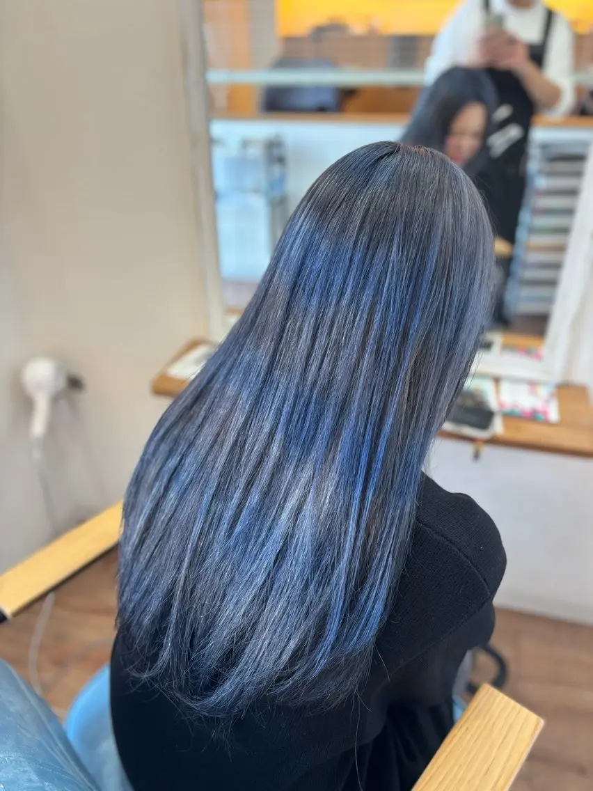 ロング カラー カット ヘアカラー 永井大樹✨ 透明感カラー✨のヘアスタイル