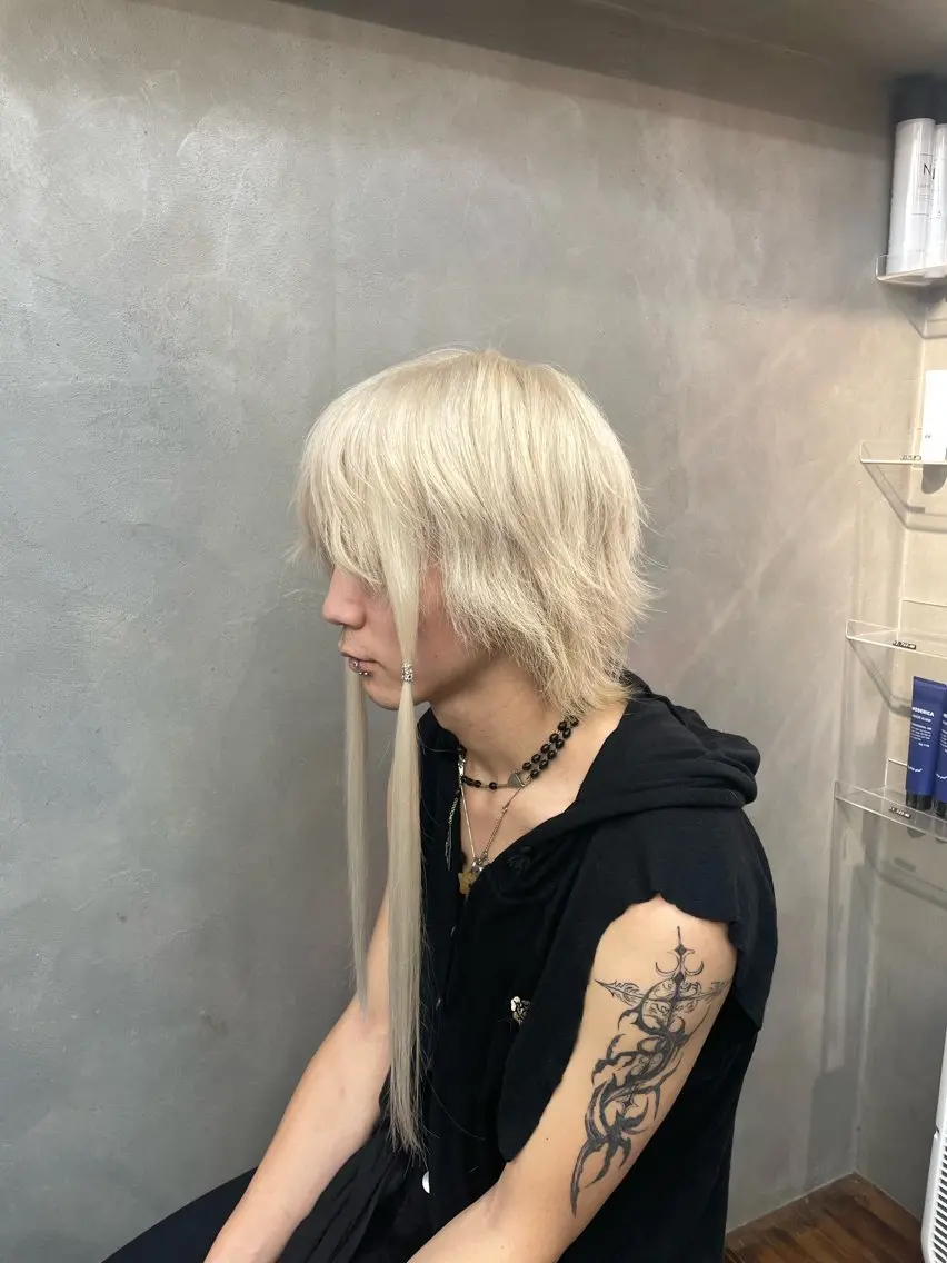ヘアアレンジ メンズ シールエクステ エクステ エクステ/コーンロウ KURUMI⛓️🔥のヘアスタイル