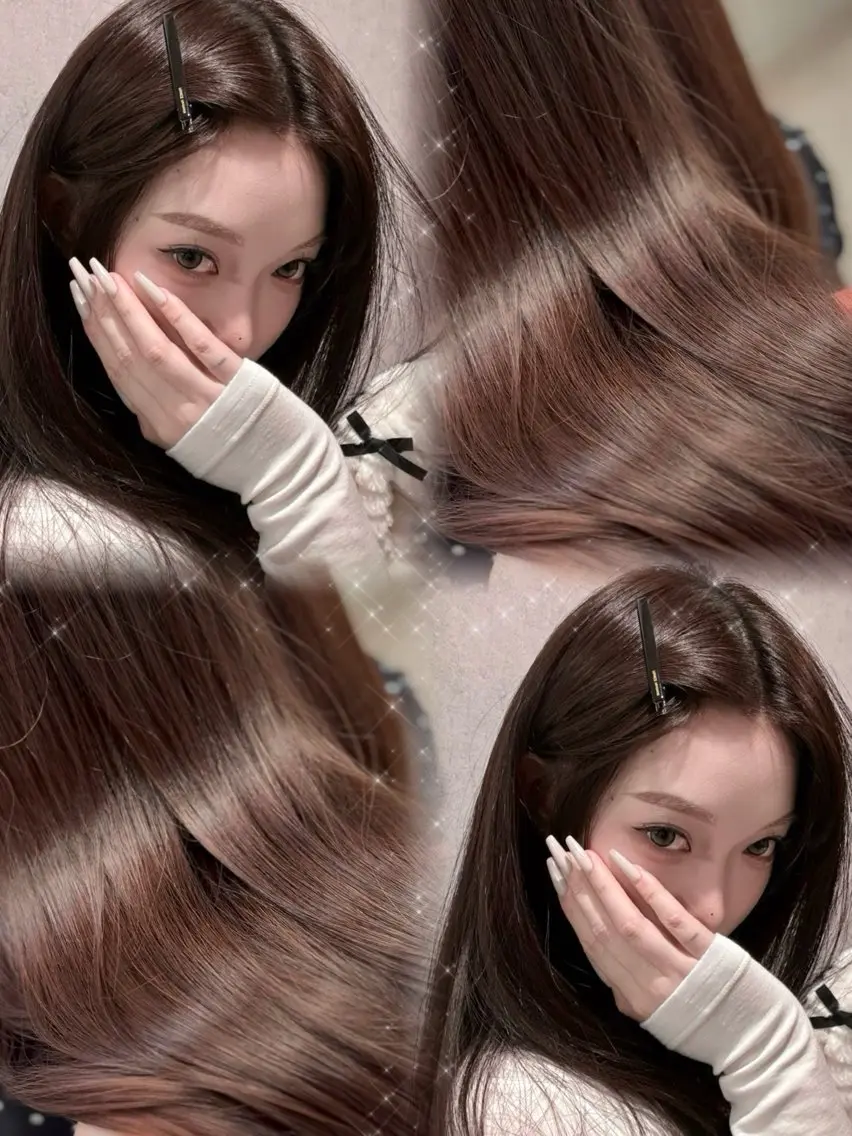 ロング カラー 透明感カラー 顔周りカット ヨシンモリ 韓国風ヘア レイヤーカット ヘアカラー トリートメント MARIワンホンヘア /透明感/グレージュのヘアスタイル