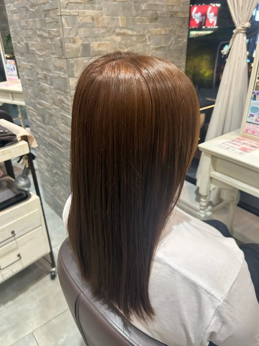 ロング ヘアカラー カットモデル 梅田 YUKINO 🩷のヘアスタイル