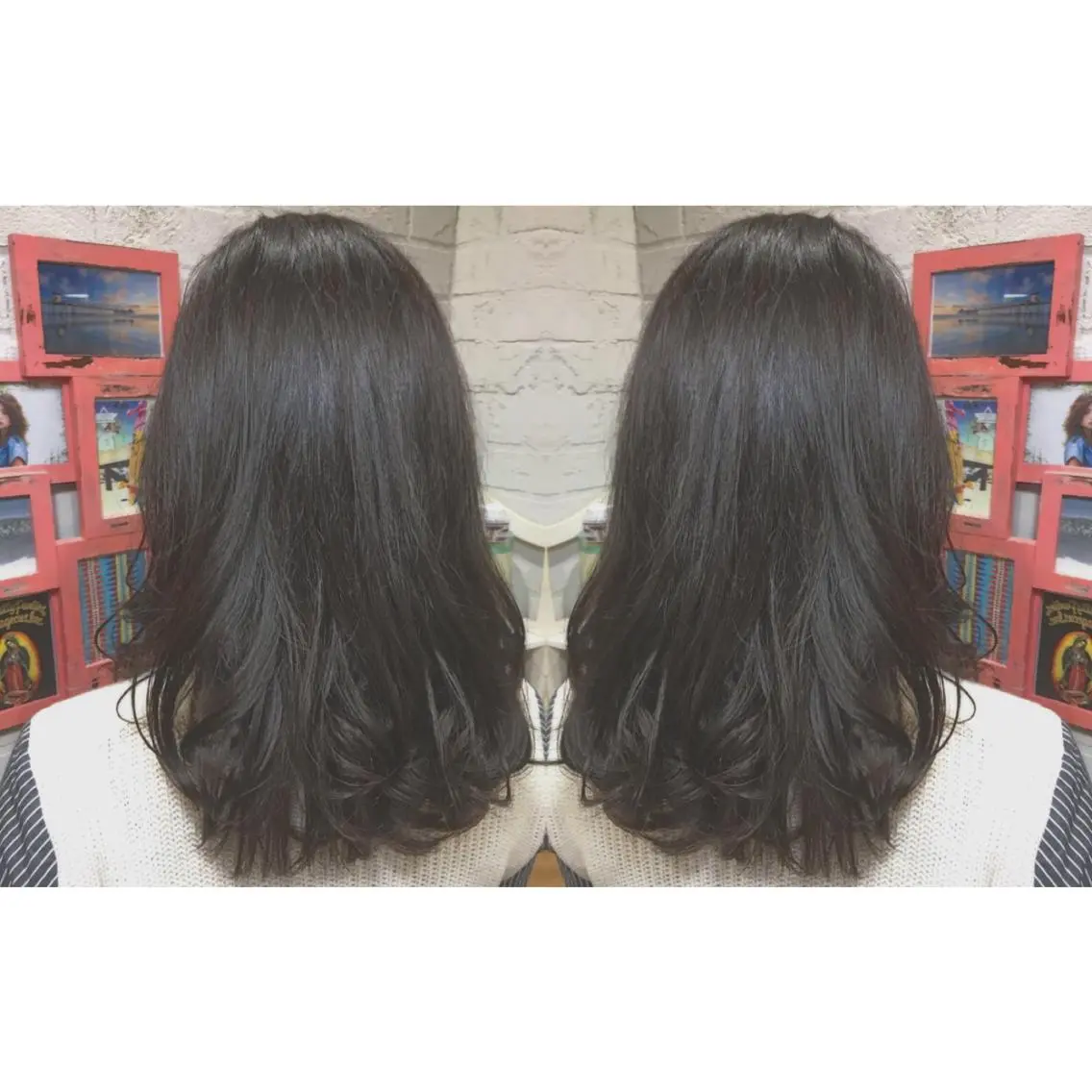 ミディアム カラー メンズhair /こえびのヘアスタイル