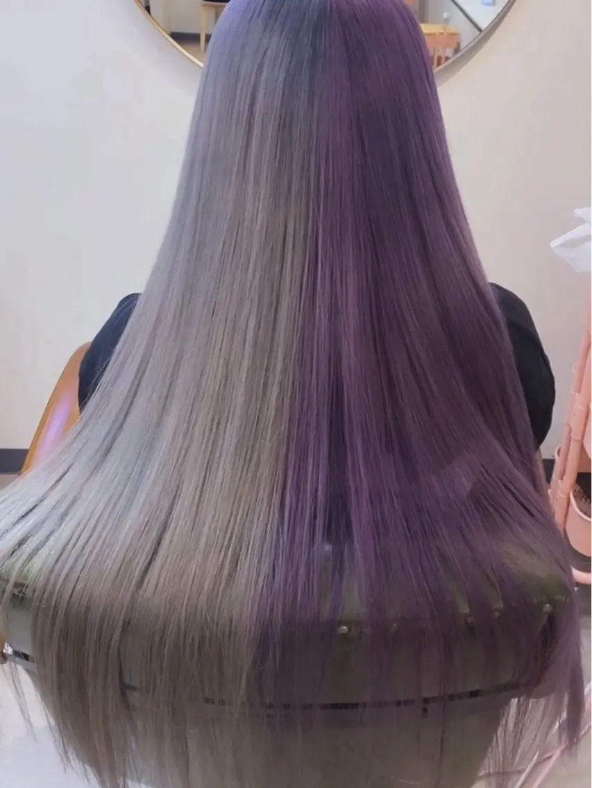 ロング パープルカラー ヘアカラー 柏駅徒歩5分 /佐藤亮太のヘアスタイル