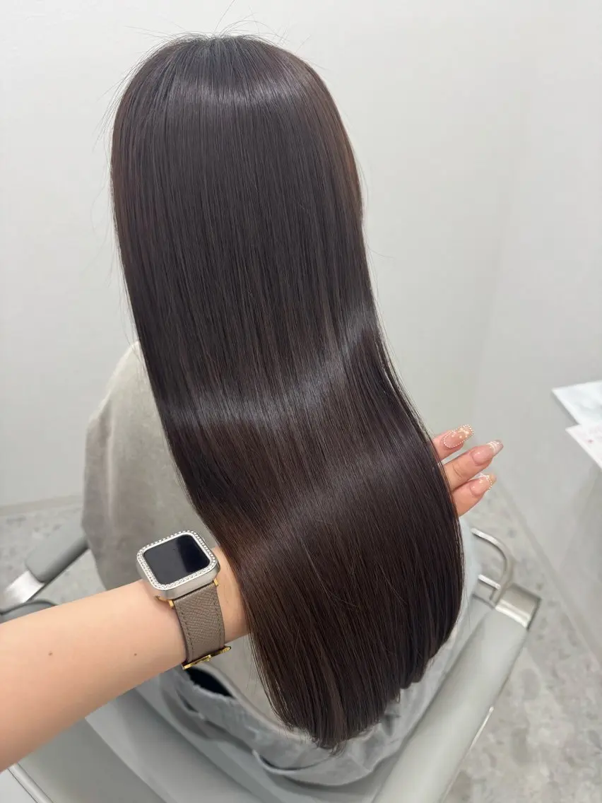 ロング 髪質改善 トリートメント カット トリートメント 💎縮毛矯正/透明感 カラー💎椎葉みひろのヘアスタイル