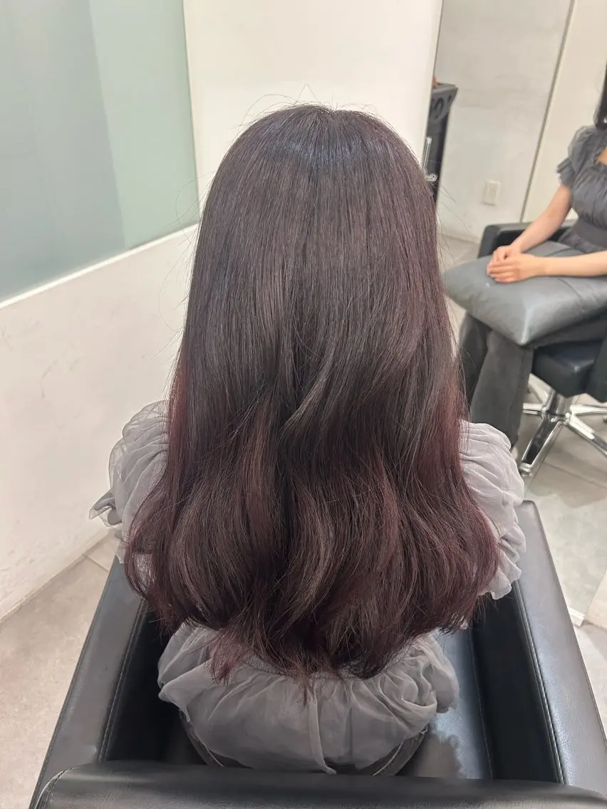 ロング カラー ヘアカラー 北堀江美容室 YUMEKAのヘアスタイル