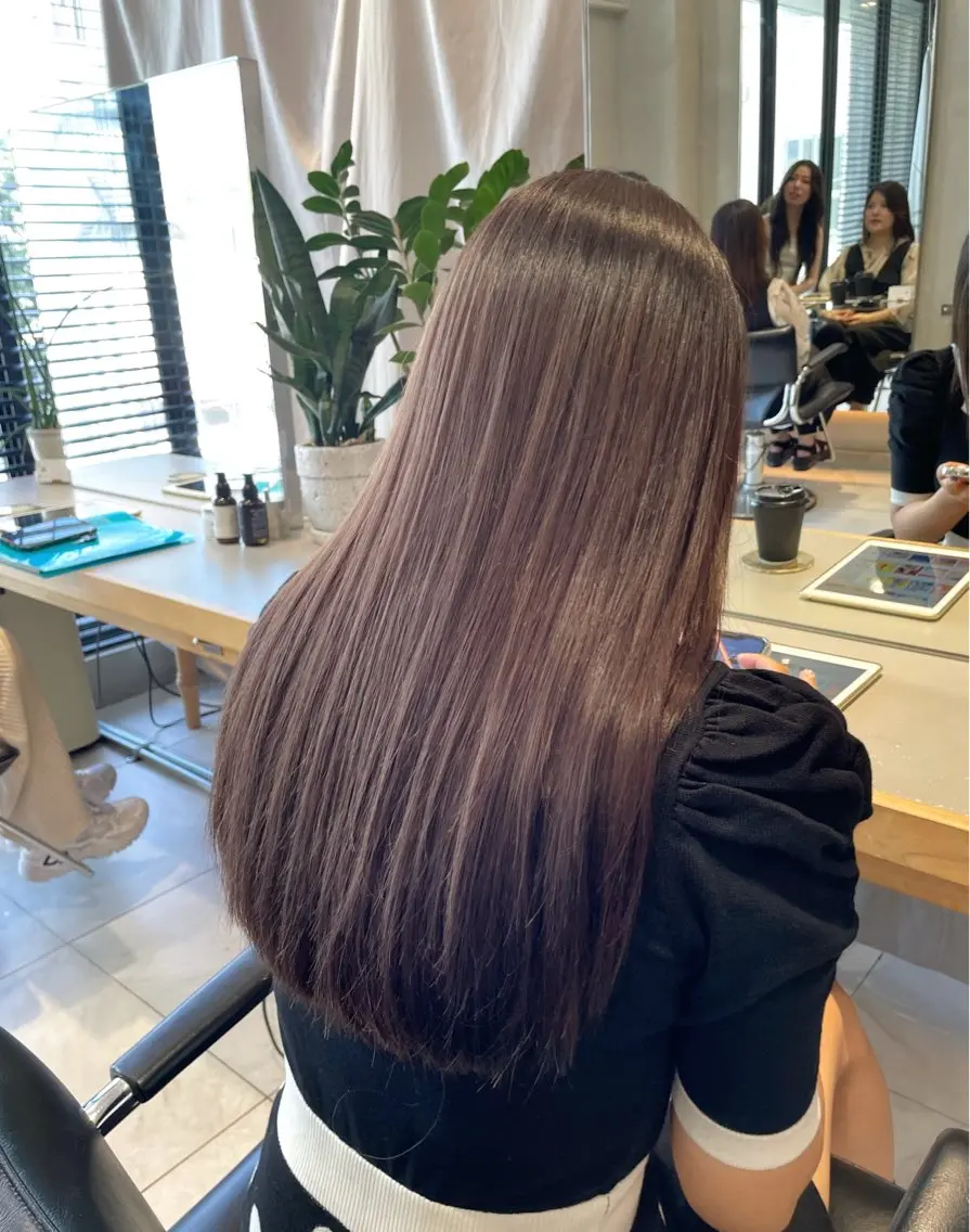 ロング カラー ヘアアレンジ ヘアカラー トリートメント ヘッドスパ ヘアセット 艶髪/レイヤーカット 🐣misakiのヘアスタイル