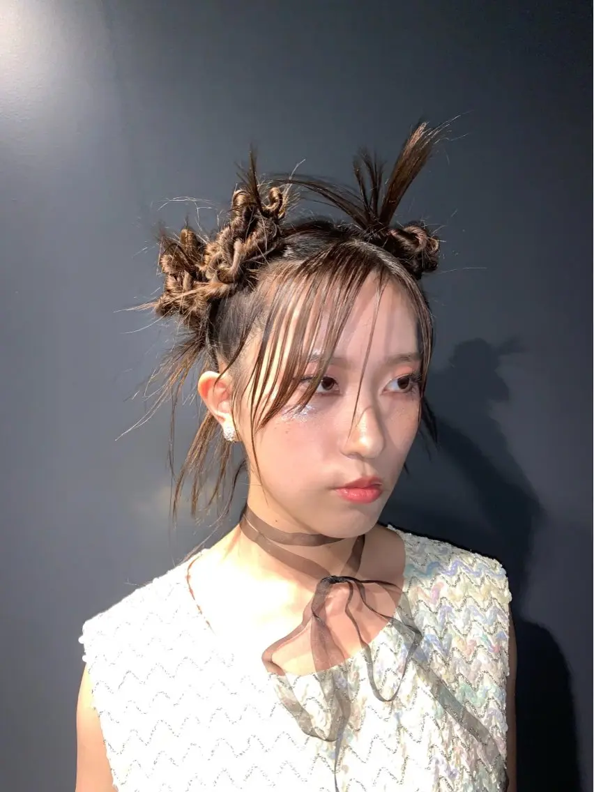 ［イベント前におすすめ💞］y2kヘアアレンジ＋メイクの写真