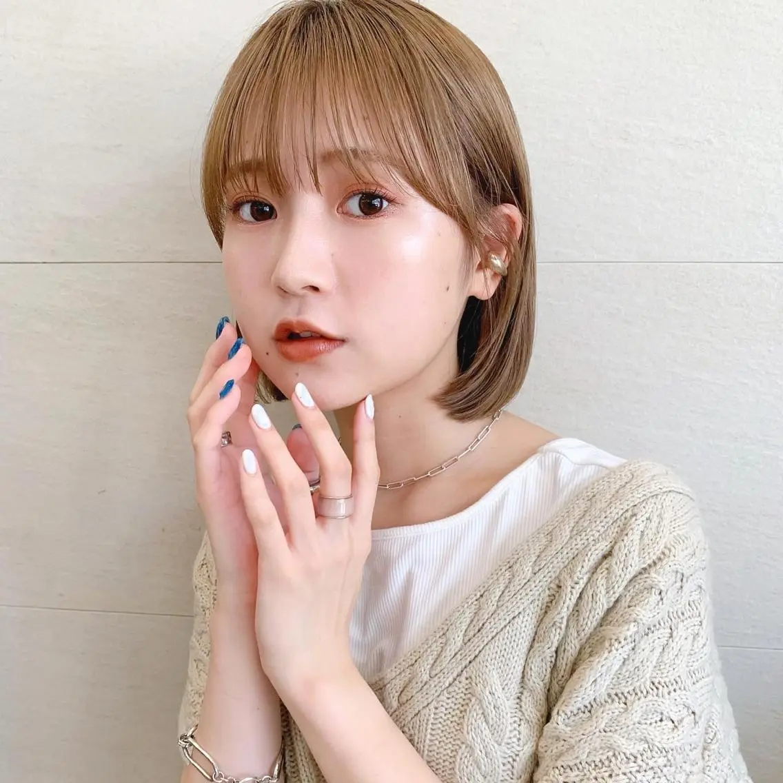ショート カラー 🌱小顔ヘア/ボブ ミディアム/双葉🌱のヘアスタイル