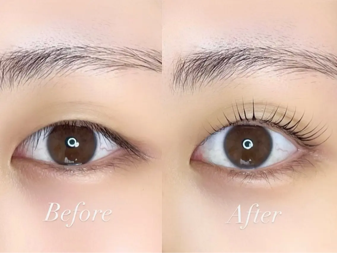 マツエク・マツパ 一重×まつ毛パーマ Po eyelash ･:* 下北沢のマツエク・マツパデザイン