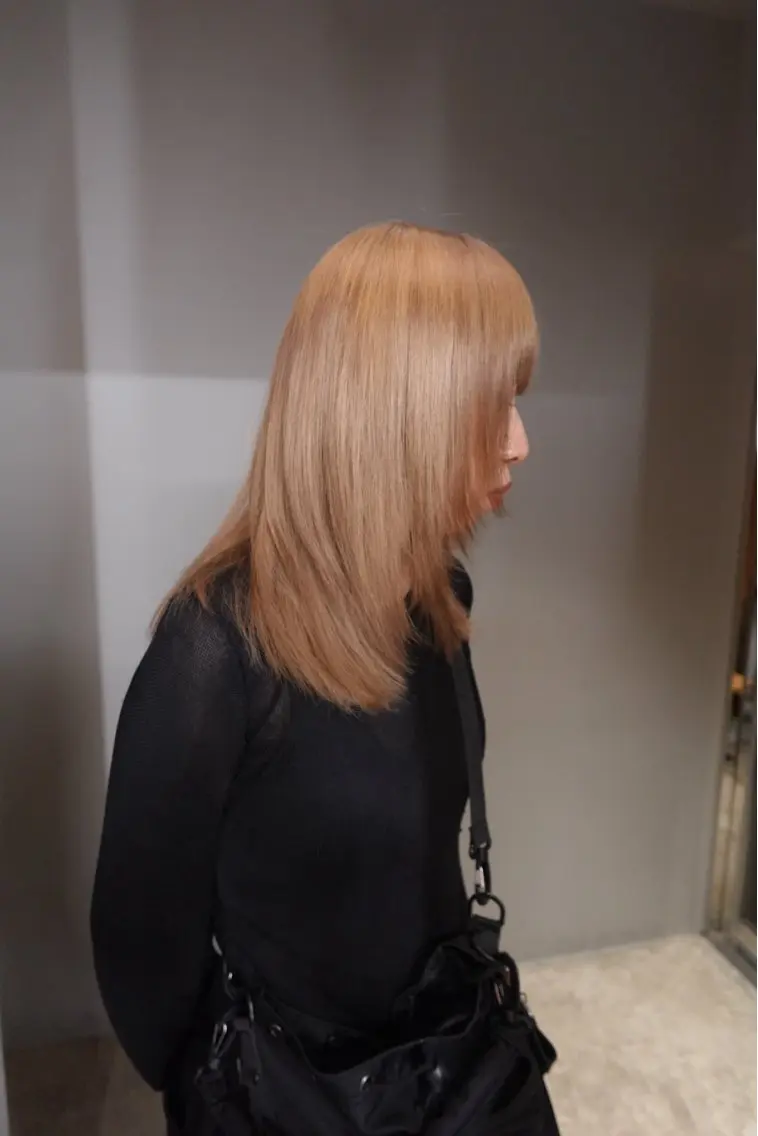 ミディアム カット ヘアカラー トリートメント 🍁ロングパーマドラ イパーマ🍁陸来のヘアスタイル