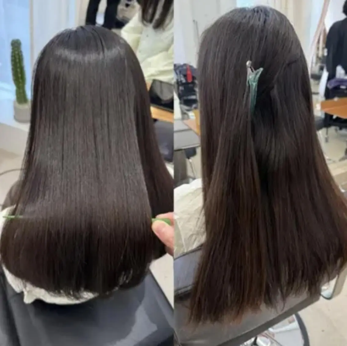 ロング パーマ カット 縮毛矯正 トリートメント 中韓🇨🇳🇰🇷 トレンド＆髪質改善のヘアスタイル