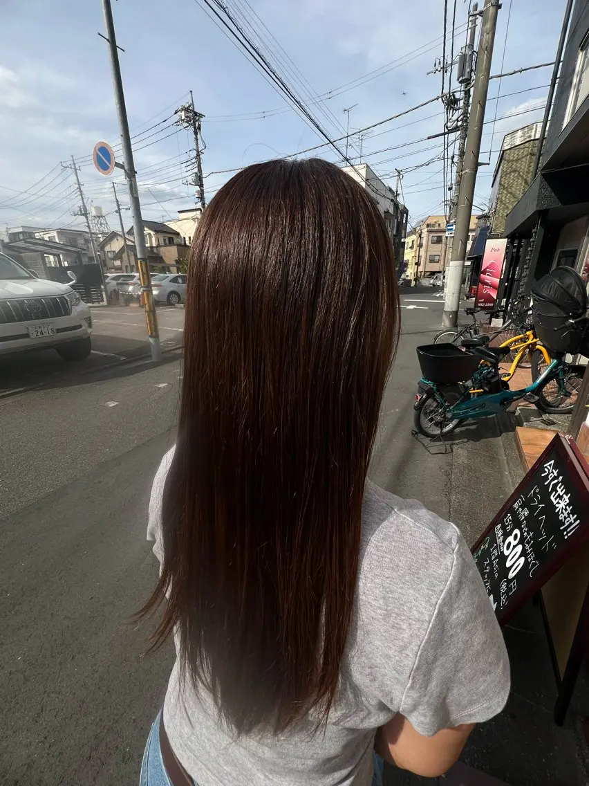 ロング カラー ️河原優 /武蔵浦和のヘアスタイル