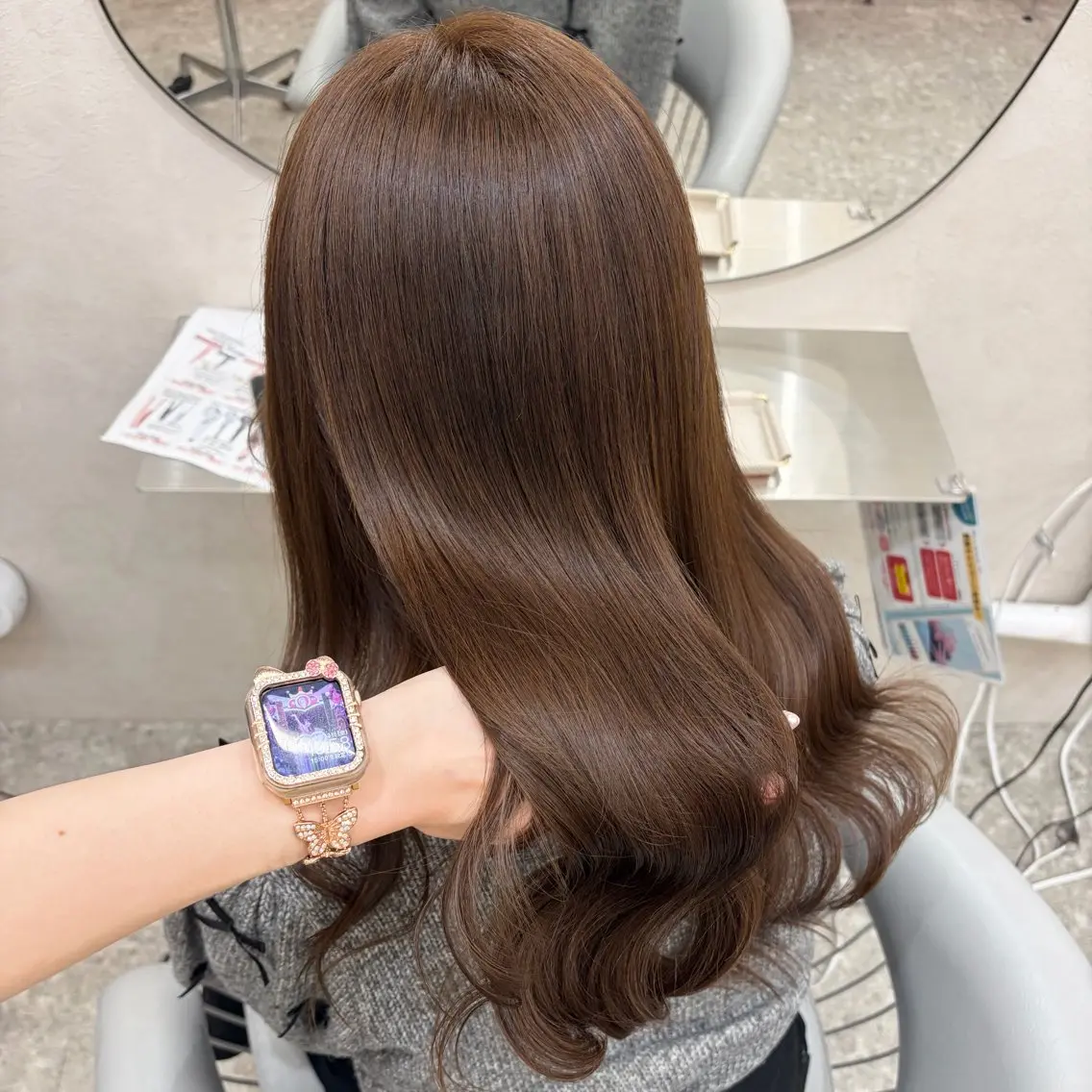 ロング カラー ヘアカラー トリートメント Rio🎀ブリーチ なし透明感♡顔周り♡のヘアスタイル