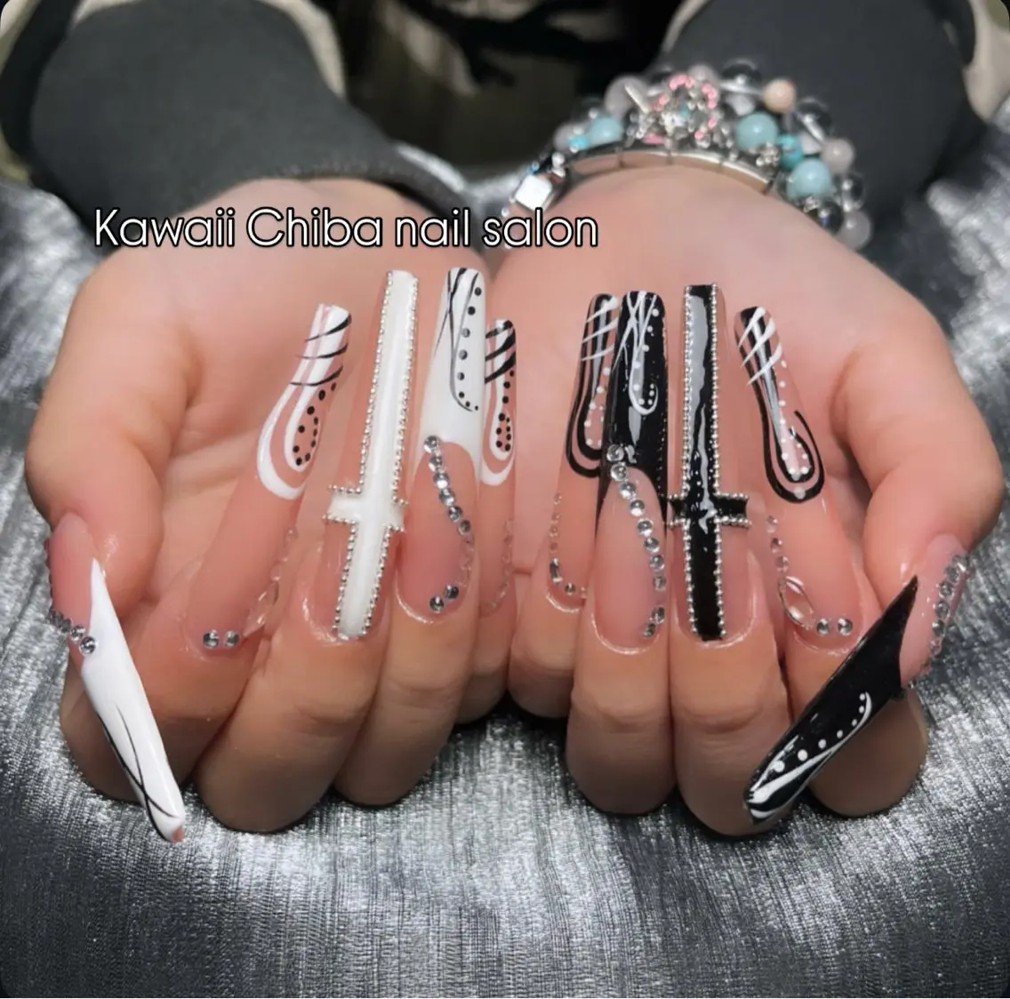 ネイル アートネイル クリアネイル ジェルネイル ハート 韓国ネイル Kawaii Chiba nailのネイルデザイン