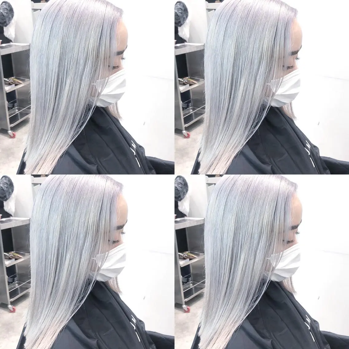 ロング カラー ブリーチ カット ヘアカラー トリートメント ヘアセット 💜ハイトーン💛 マジカルかいちゃんのヘアスタイル