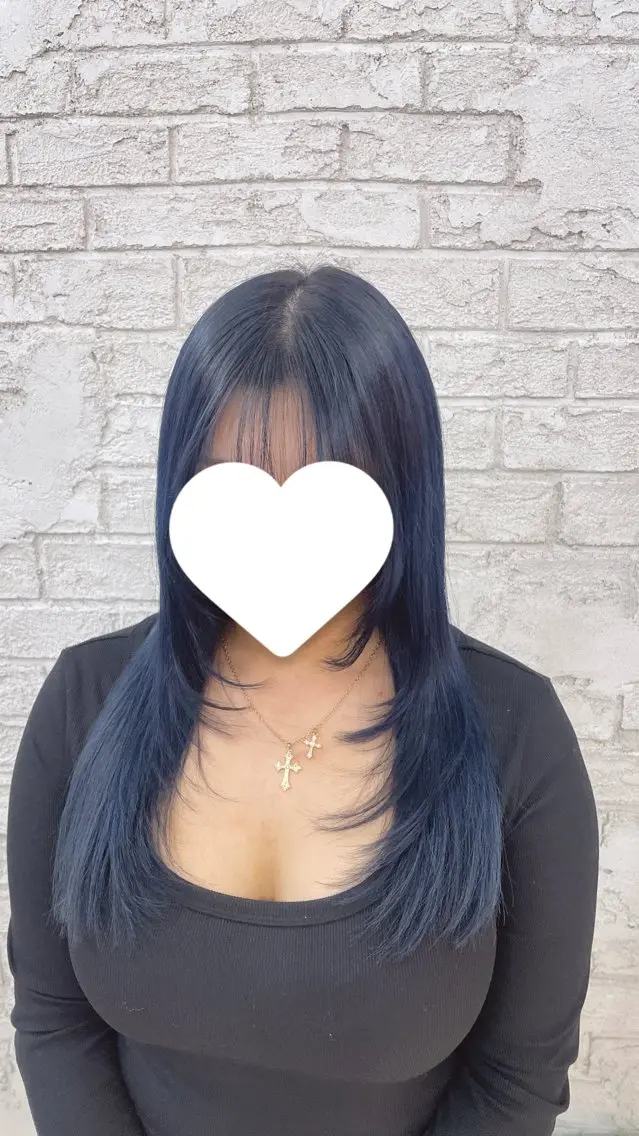 ロング カラー ハイレイヤー レイヤーカット メイク指名NO1りこ カットモデル募集中のヘアスタイル