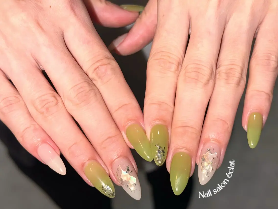 ネイル ニュアンスネイル ハンドネイル éclat ⸝꙳.⋆ 栄｜矢場町のネイルデザイン