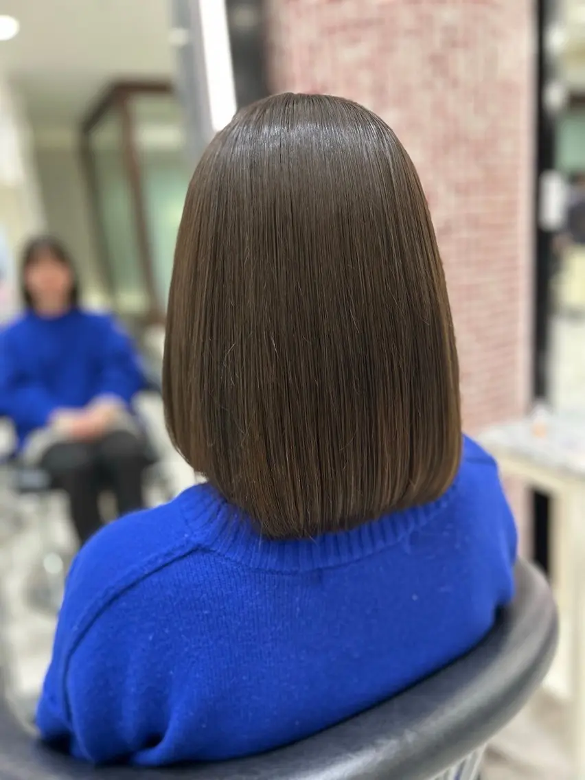 ミディアム カラー ヘアカラー 韓国っぽ透け感カラー マンツーマン🫧なおのヘアスタイル