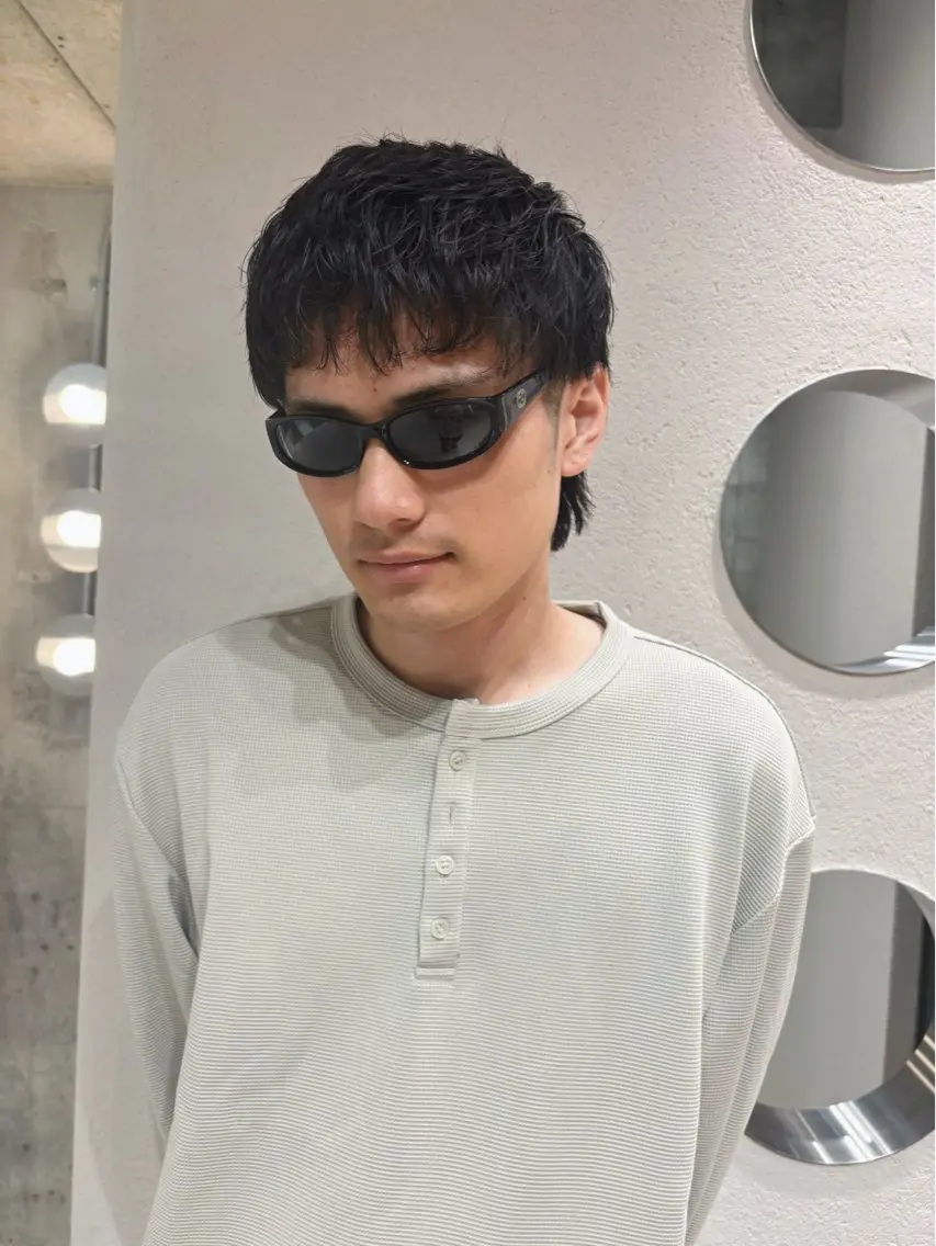 メンズ メンズパーマ スパイキーショート メンズウルフカット ウルフカット カット 大卒フリーランス 美容師☆ぬくいせいなのヘアスタイル
