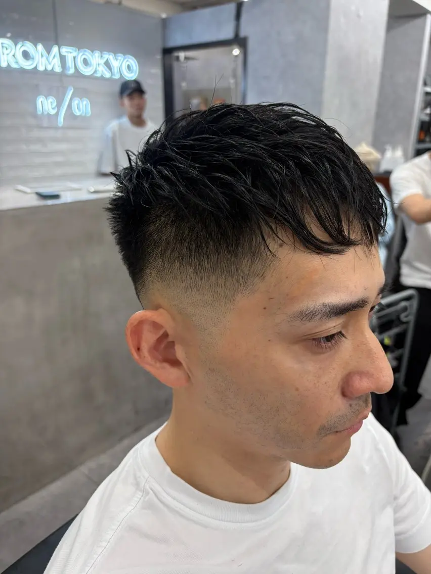 ショート メンズ カット パーマ 本間 颯太のヘアスタイル