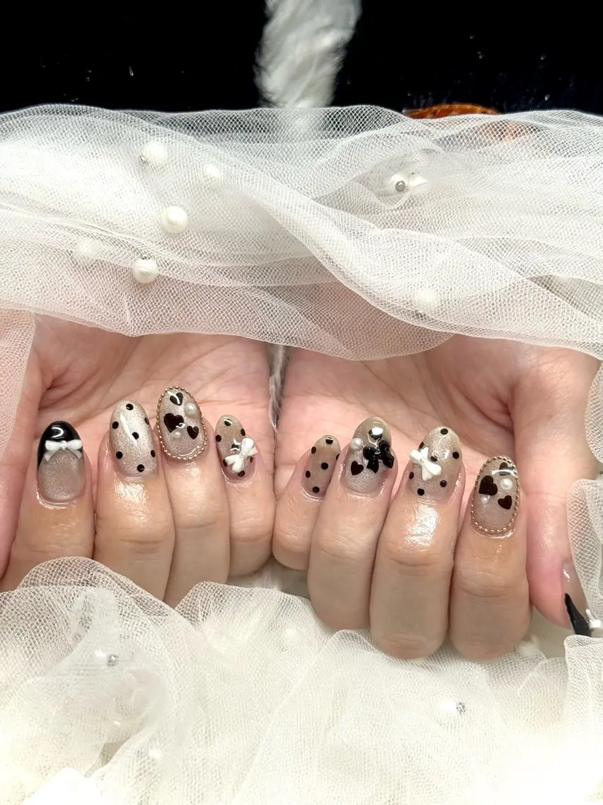 ネイル ワンホンネイル ハンドネイル LUCAS 千葉 AOI💅🏾💕のネイルデザイン