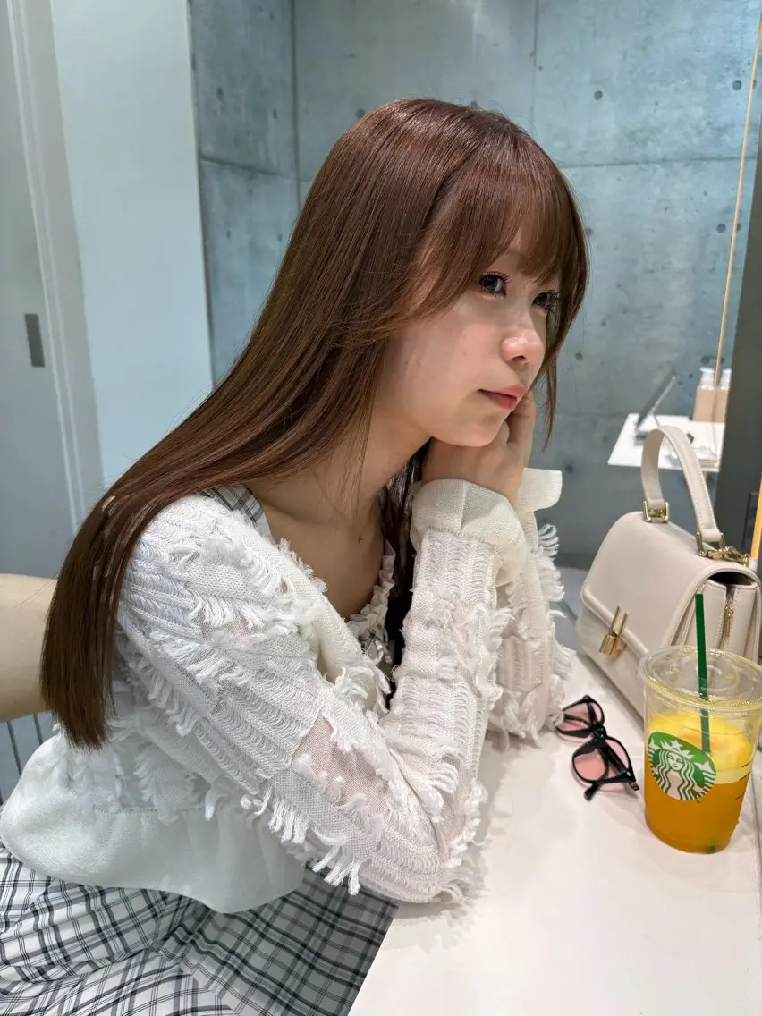 ロング 縮毛矯正 トリートメント 福岡縮毛矯正✨️ ストレート 向井和輝のヘアスタイル