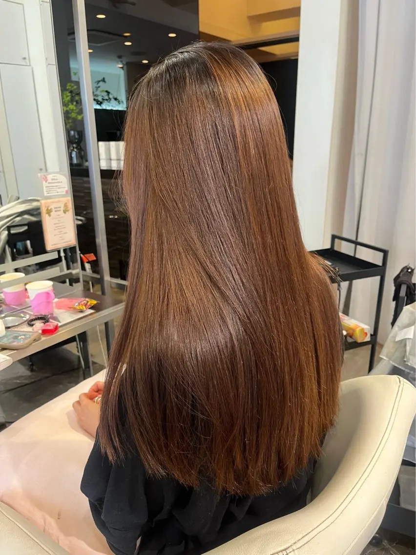 縮毛矯正 浜田 美来のヘアスタイル