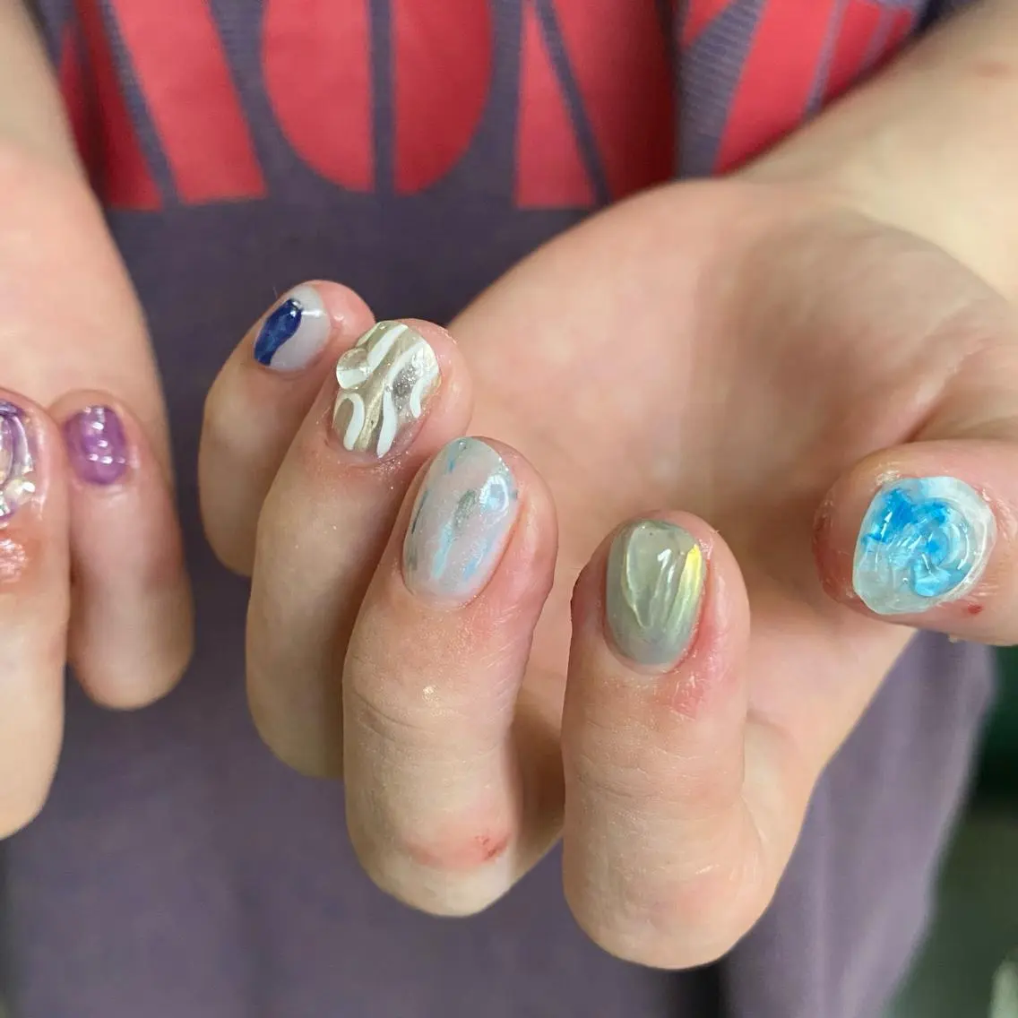 ネイル ☆ -ˋˏ ⋆Oli nailෆ ̖́-のネイルデザイン