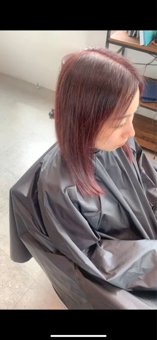 カラー Agu peachのヘアスタイル