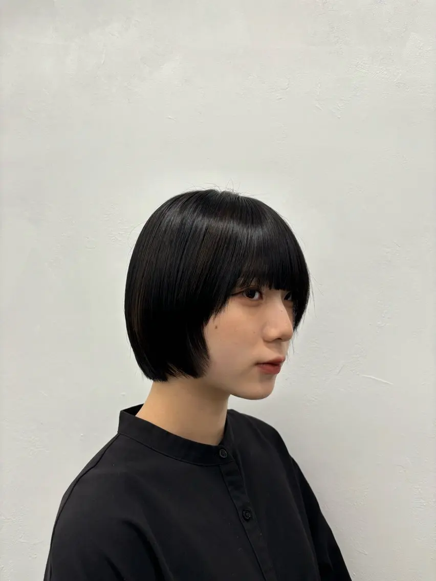 ショート 顔周りカット レイヤーカット カット 西野 朝陽のヘアスタイル
