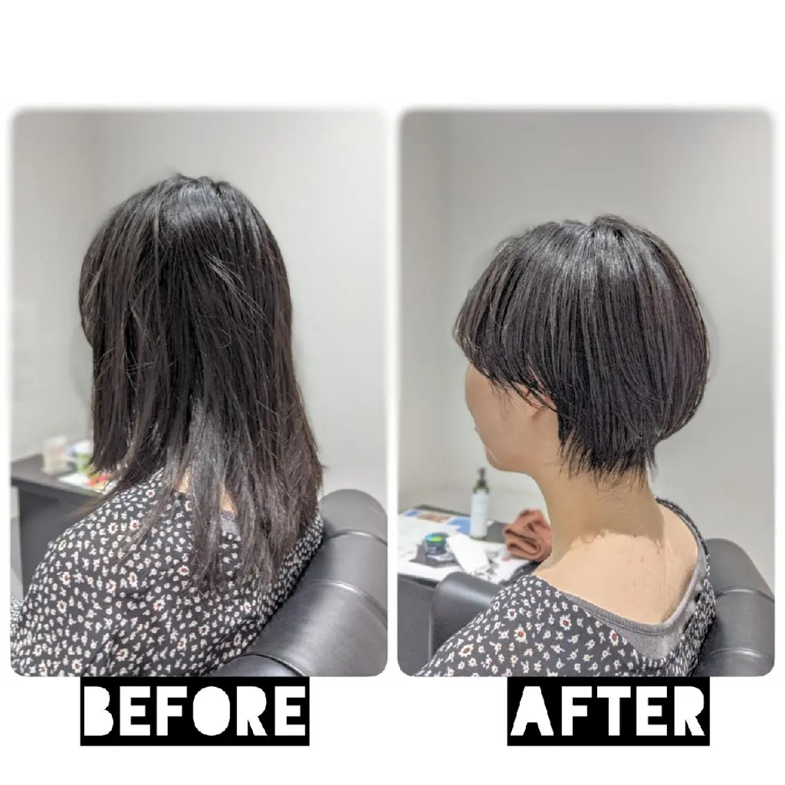ショート カラー パーマ ヘアアレンジ 心斎橋/難波ショート 白髪ぼかし 中尾のヘアスタイル