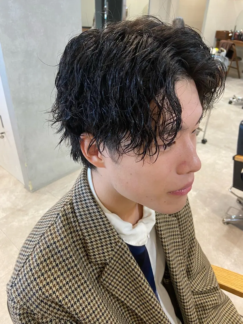パーマ メンズ メンズパーマ カット パーマ トリートメント 🔥メンズ特化/ 奥野心太【副店長】のヘアスタイル