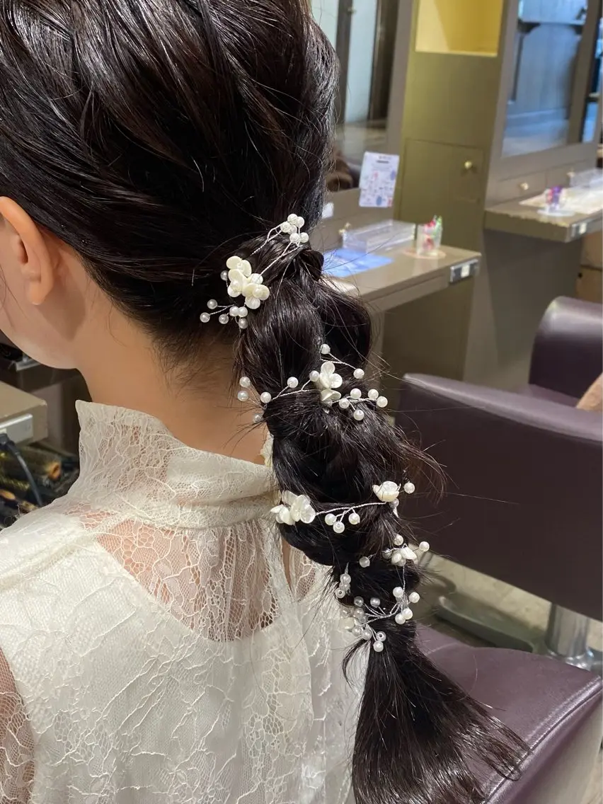 ロング ヘアアレンジ ヘアセット Frill Eye Beauty/たなかのマツエク・マツパデザイン