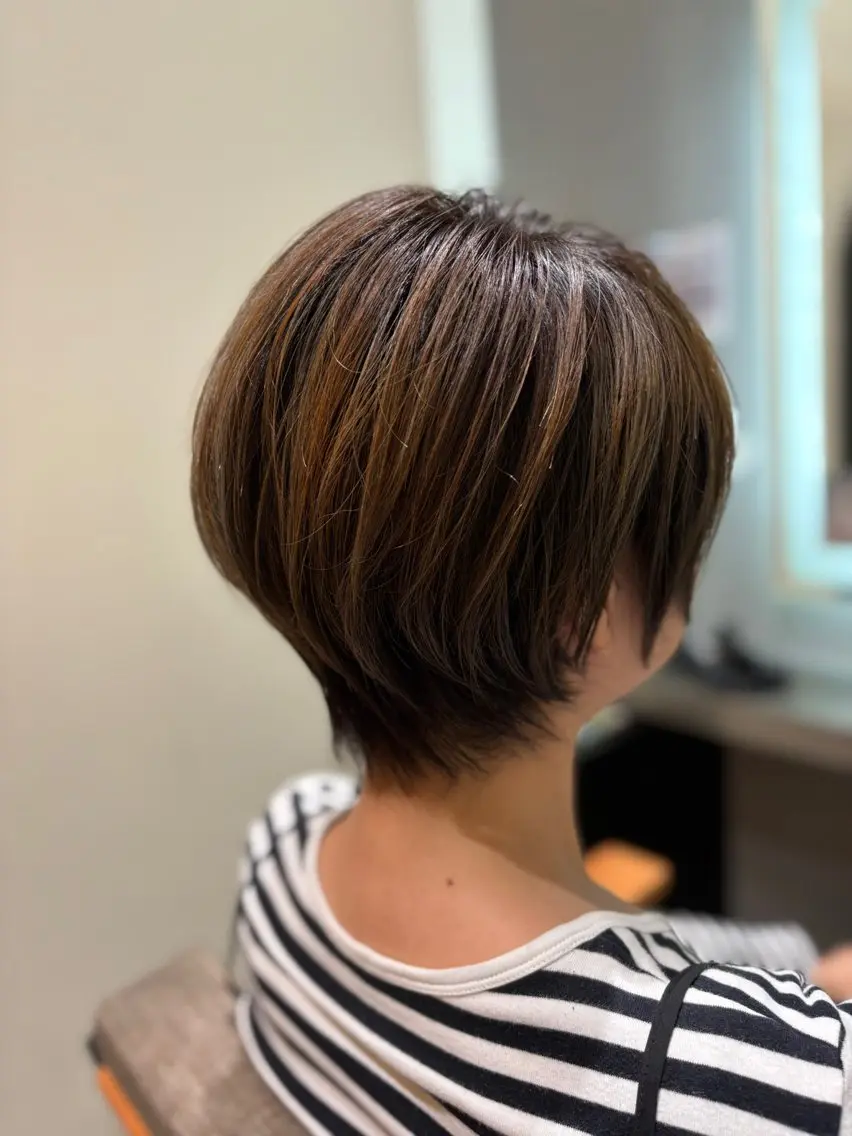 カット➕シェルパカラーの写真