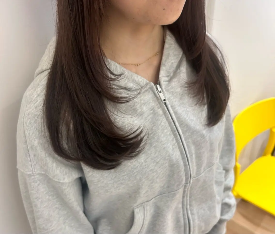 セミロング レイヤーカット 🎀natsuki /ブリーチカラー🎀のヘアスタイル