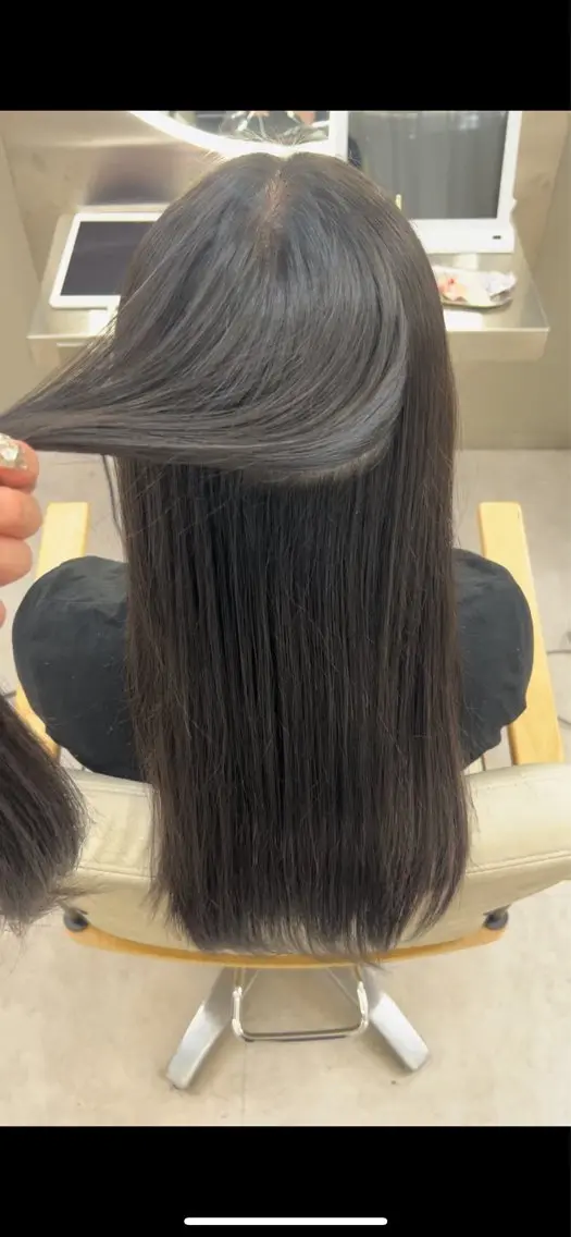 ロング 縮毛矯正 艶カラー♡ ゆうかのヘアスタイル