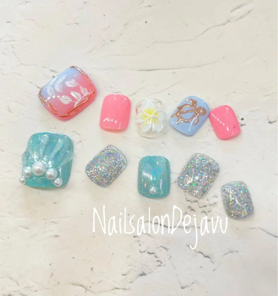 ネイル フットネイル Nailsalon Dejavuのネイルデザイン