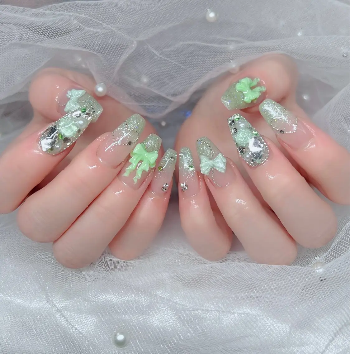 ❣️チップ長さだしパーツ付け放題❣️13000円->12600円の写真