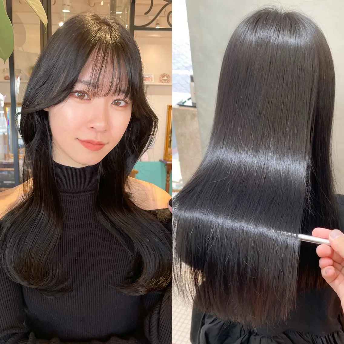 ロング カラー パーマ カット ヘアカラー 縮毛矯正 トリートメント 💎巻ける縮毛矯正/ 艶髪💎石渕智也のヘアスタイル