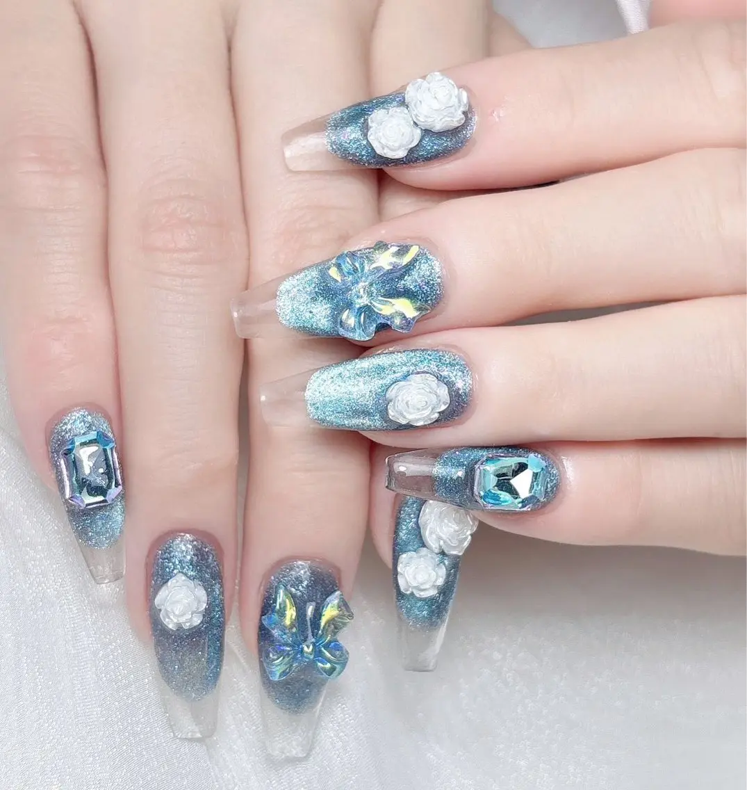 ネイル ハンドネイル M🌷nail 長さだし専門店のネイルデザイン