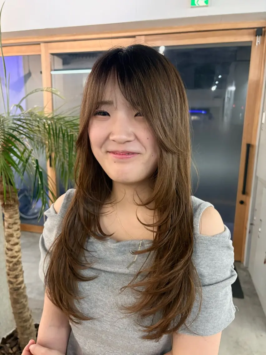 ロング 森長 留以のヘアスタイル