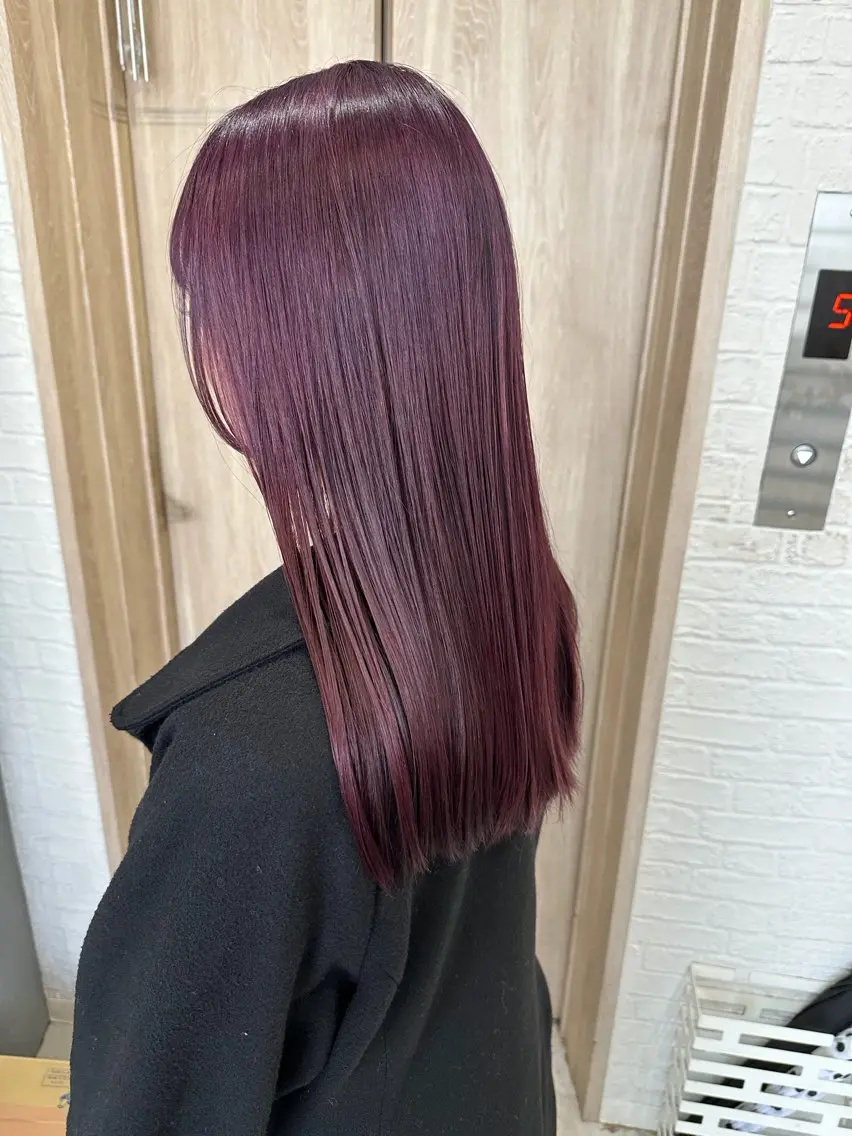 セミロング ヘアカラー トリートメント FUJII MARINのヘアスタイル