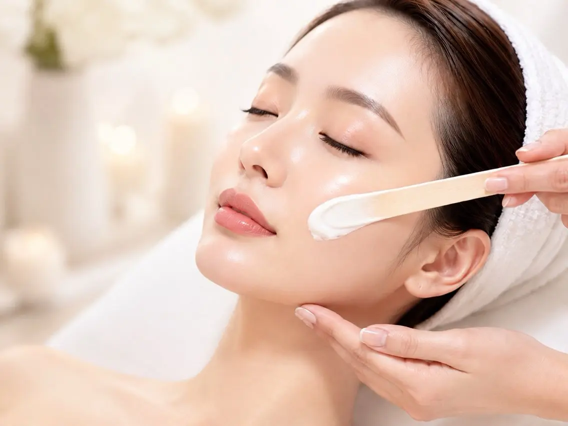 【ご新規様】1回でツヤツヤに☆白玉WAXベーシックコース(full face🫧)の写真