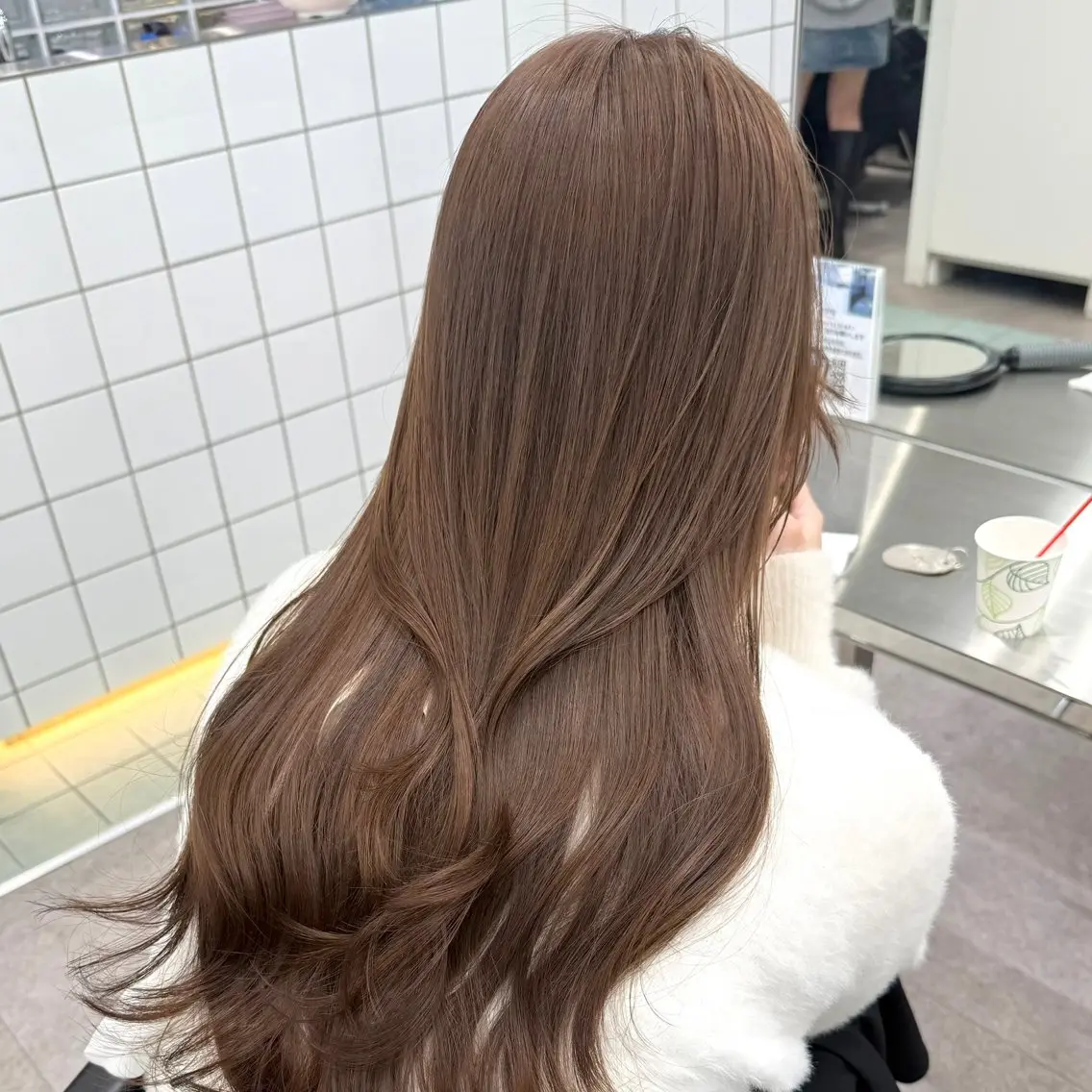 ロング カラー 似合わせピンクカラー 🎀/朋美のヘアスタイル