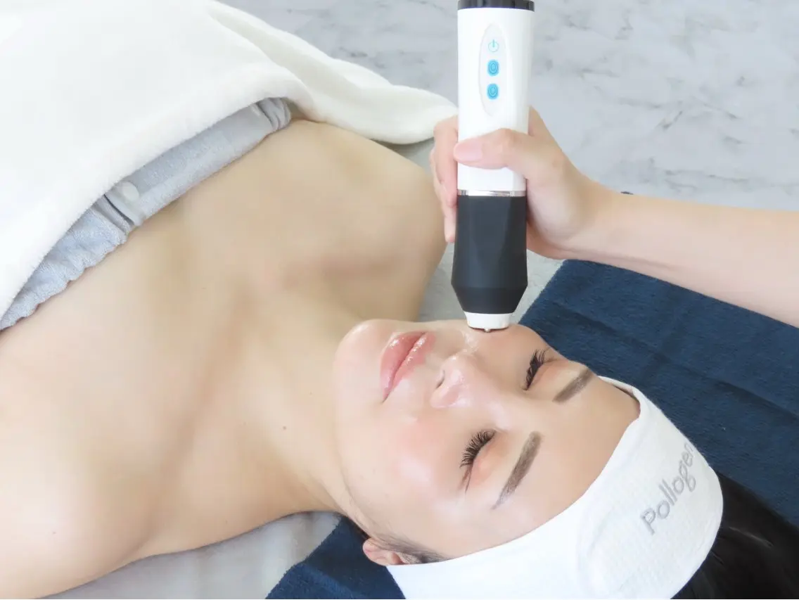 【最強小顔リフトUP💆♀️↑】クリニックマシン💗最新高周波→パック(肩デコルテマッサージ付き)の写真